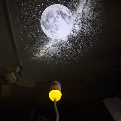 Galaxy and Moon Night Light Projector – 7-in-1 Space Projector Lamp