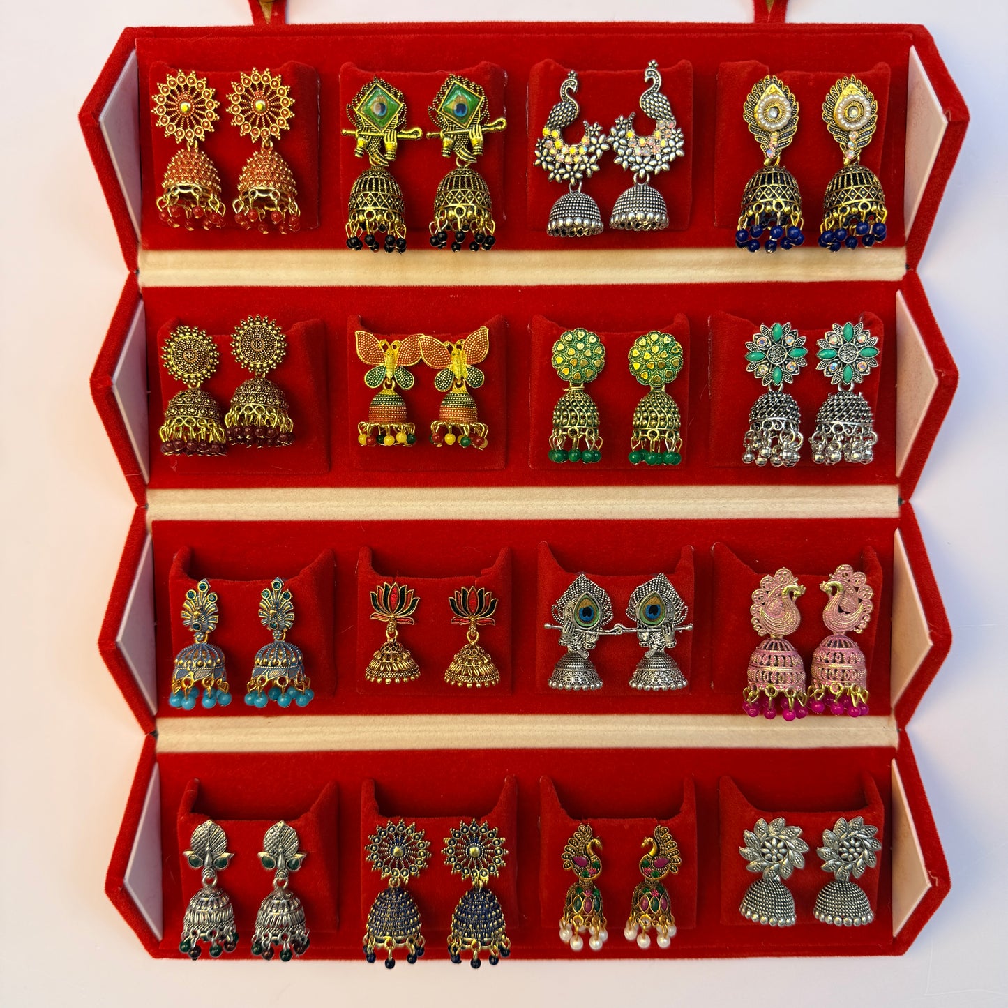 Designer Earrings Set with Storage Box