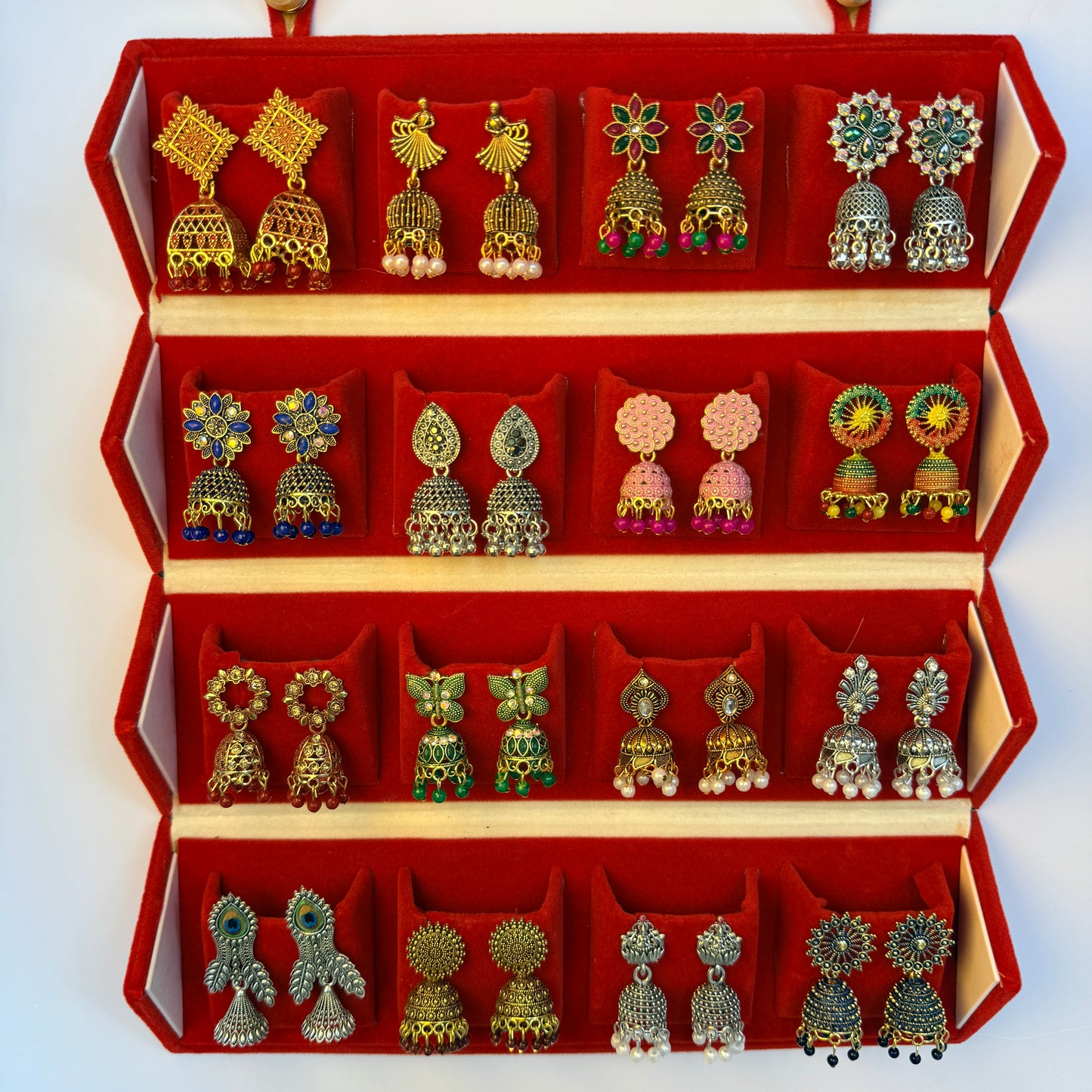 Designer Earrings Set with Storage Box