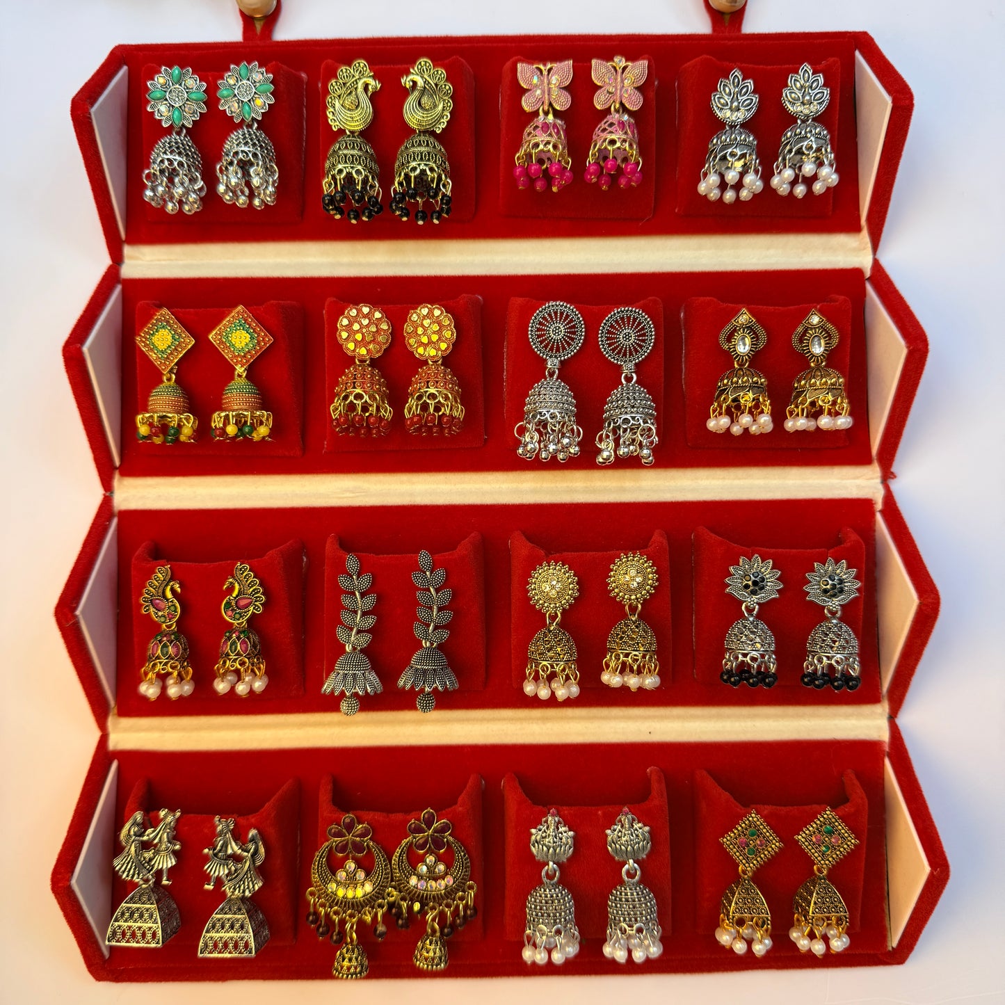 Designer Earrings Set with Storage Box