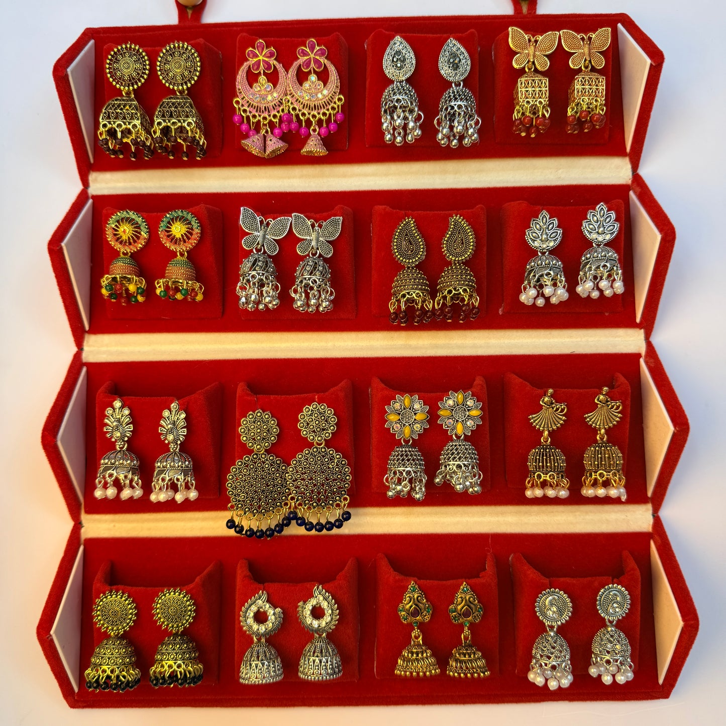 Designer Earrings Set with Storage Box