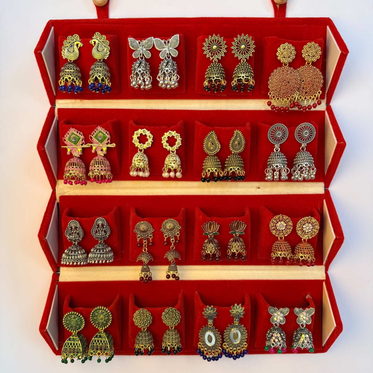 Designer Earrings Set with Storage Box