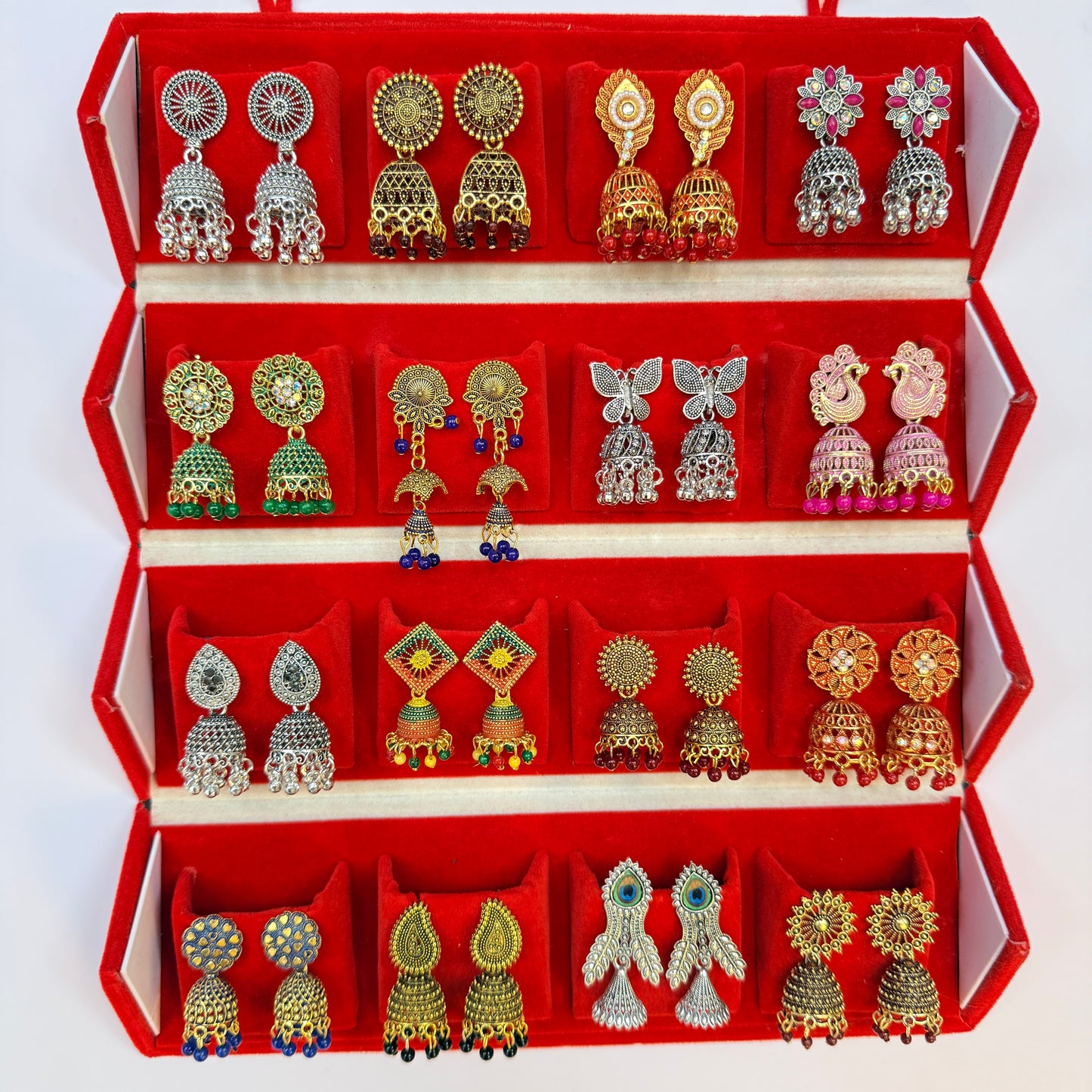 Designer Earrings Set with Storage Box