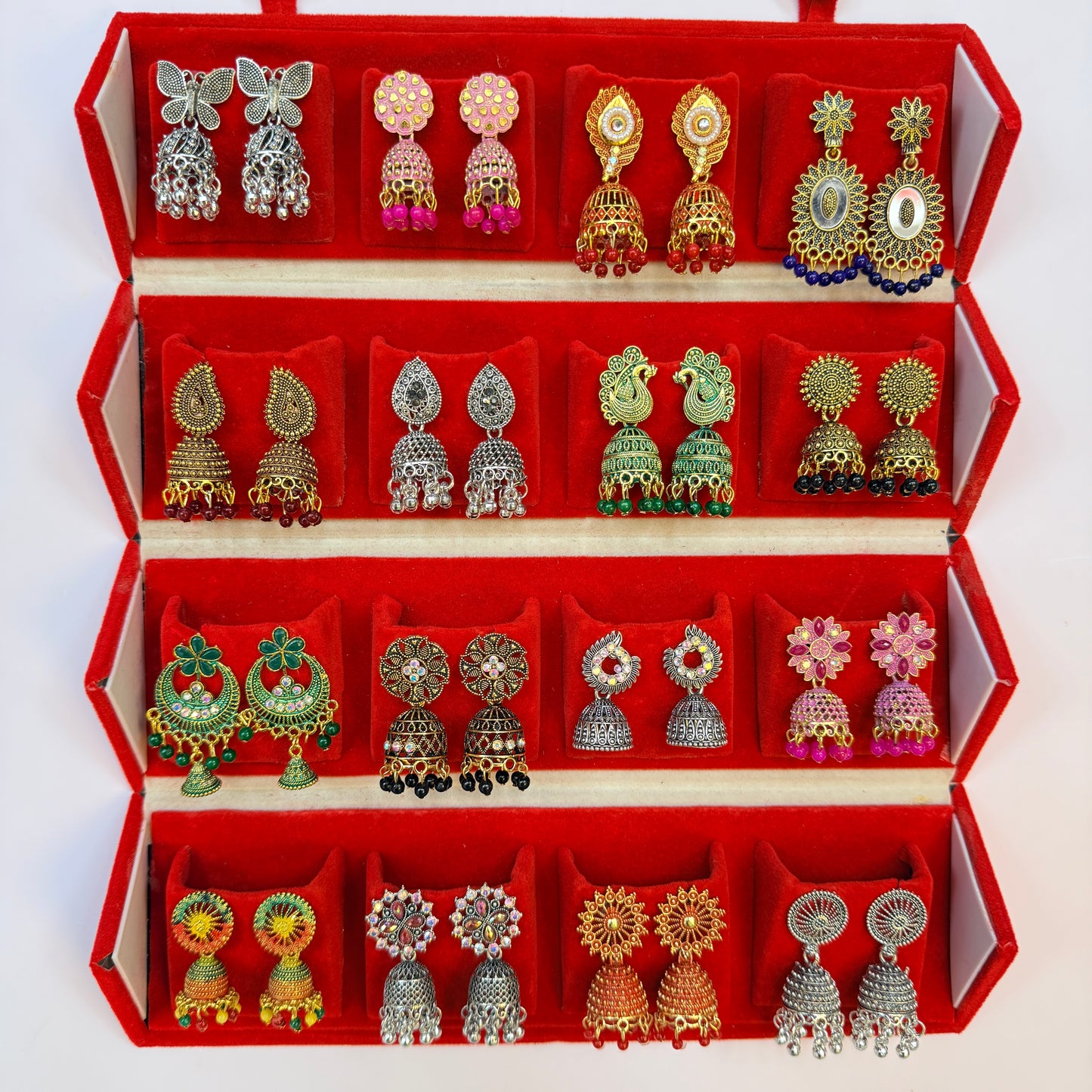 Designer Earrings Set with Storage Box