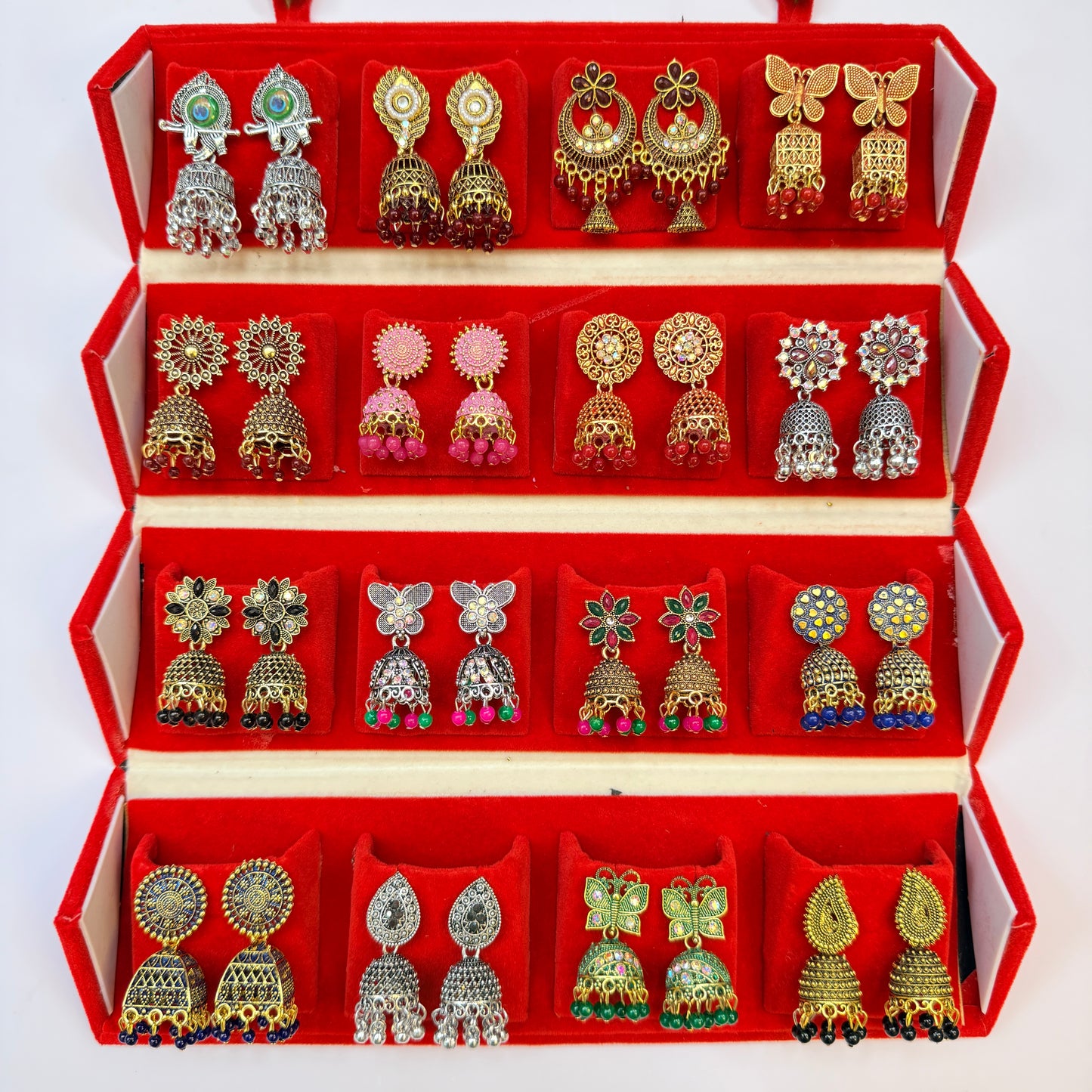 Designer Earrings Set with Storage Box