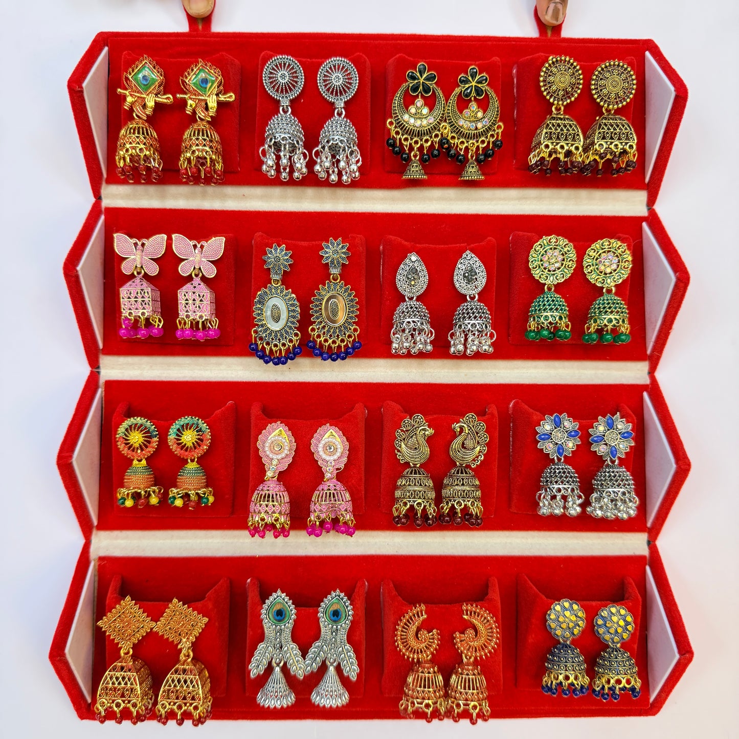 Designer Earrings Set with Storage Box