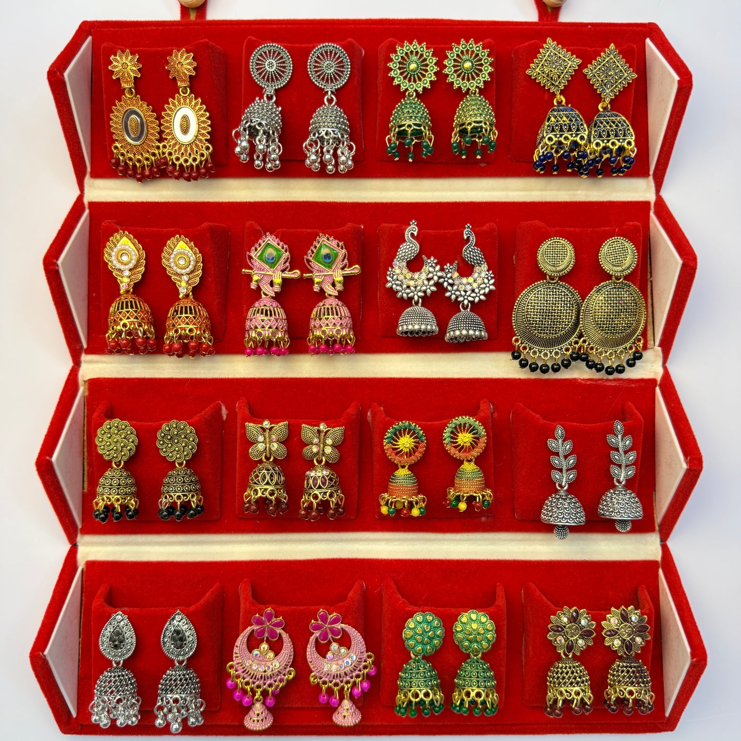 Designer Earrings Set with Storage Box
