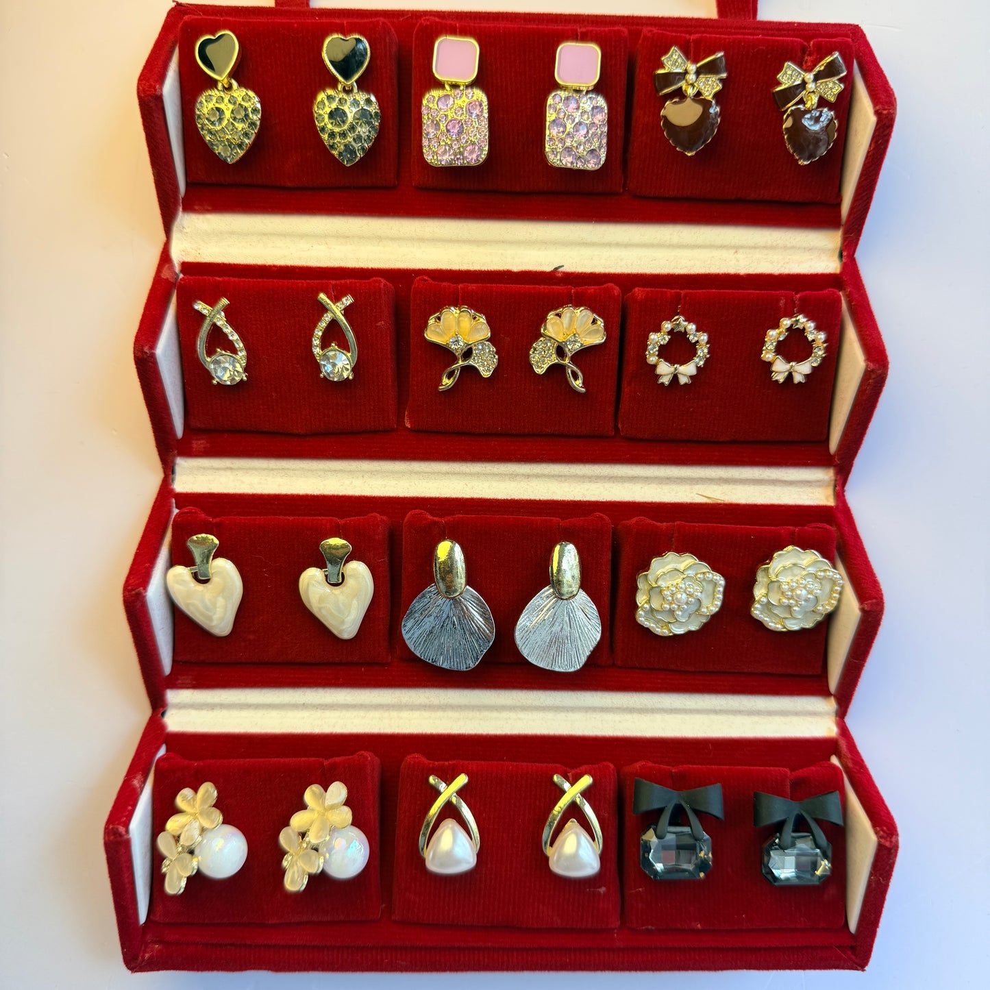 12 Pair Fancy Stud Earrings Combo Set for Women | Trendy Daily Wear & Party Collection