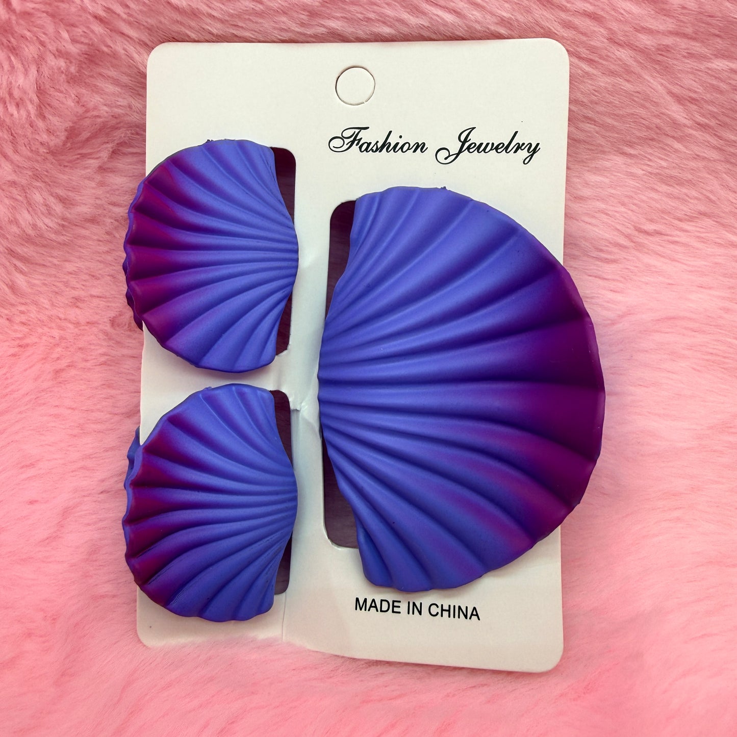 Trending Shell Shape Clutch Hair Clip Set for Women & Girls | Matte Transparent Pastel Claw Clips Combo