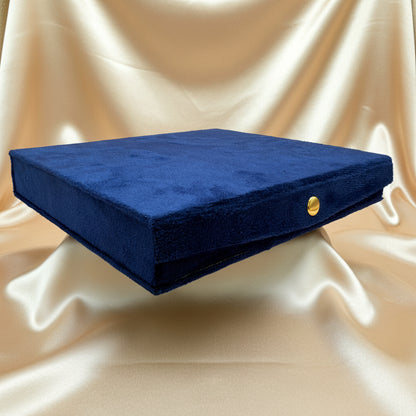 12 Pairs Premium Jhumka Earrings Combo Set with Royal Blue Velvet Gift Box & Tamil Kavithai | Traditional Designer Earrings Collection