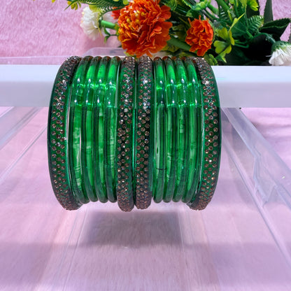 Jelly Bangle Set with Stone Bangles | Premium Fashion Bangles