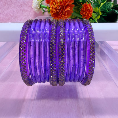 Jelly Bangle Set with Stone Bangles | Premium Fashion Bangles