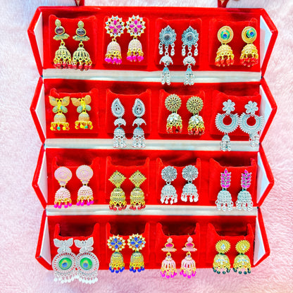 16 Set Jhumka Combo Collection 💖