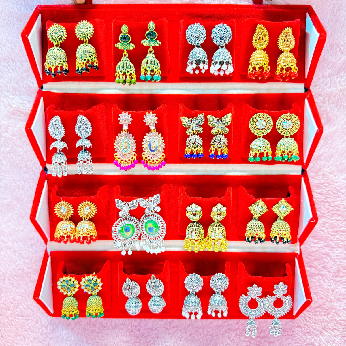 16 Set Jhumka Combo Collection 💖