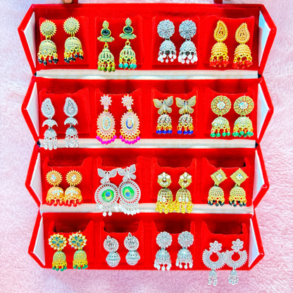 16 Set Jhumka Combo Collection 💖