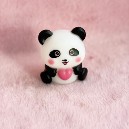 Cute Panda Heart LED Night Lamp – Warm White Light 🐼💖