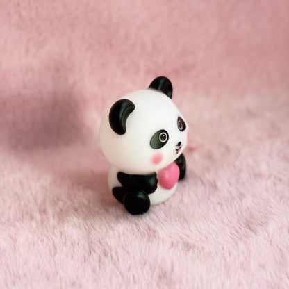 Cute Panda Heart LED Night Lamp – Warm White Light 🐼💖