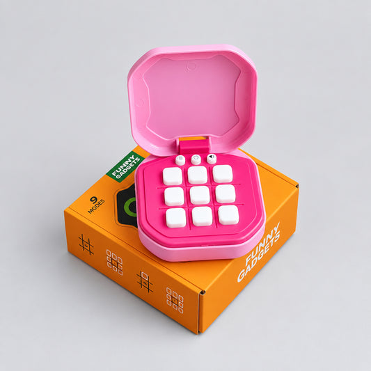 AI Intelligence Tic-Tac-Toe Electronic Game Console | 9 Modes Educational Puzzle Toy for Kids