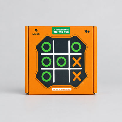 AI Intelligence Tic-Tac-Toe Electronic Game Console | 9 Modes Educational Puzzle Toy for Kids