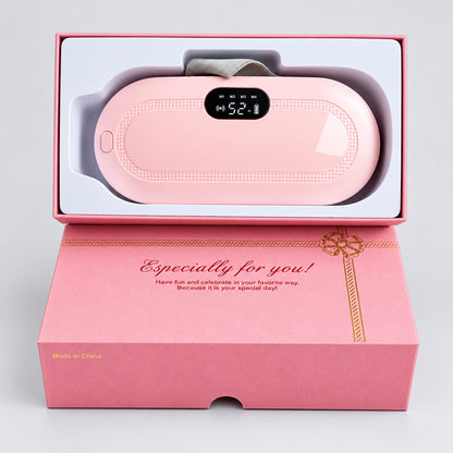 Rechargeable Electric Heating & Vibration Waist Belt – 3 Heat Levels, USB Charging