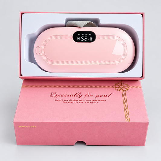 Rechargeable Electric Heating & Vibration Waist Belt – 3 Heat Levels, USB Charging