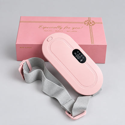 Rechargeable Electric Heating & Vibration Waist Belt – 3 Heat Levels, USB Charging