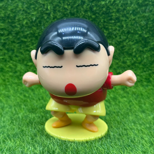 Crayon Shinchan Movable Nodding Head Toy | Mechanical Cartoon Figure | Cute Desk Decor