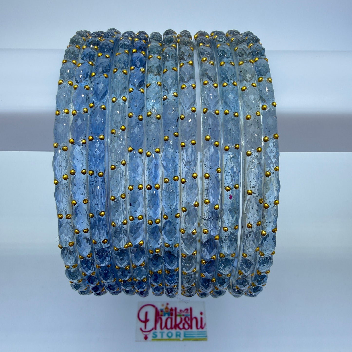 Rain Drop Crystal Designer Bangles Set for Women – Premium Party & Festive Wear