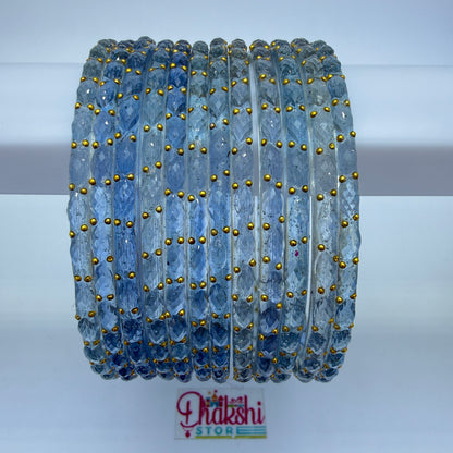 Rain Drop Crystal Designer Bangles Set for Women – Premium Party & Festive Wear