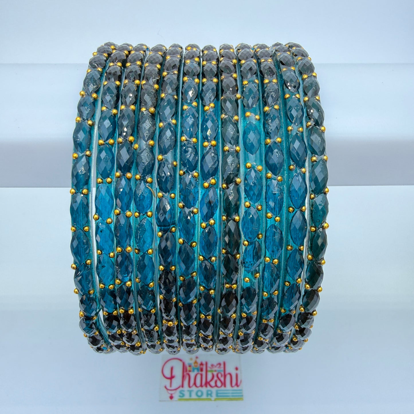 Rain Drop Crystal Designer Bangles Set for Women – Premium Party & Festive Wear