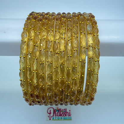 Rain Drop Crystal Designer Bangles Set for Women – Premium Party & Festive Wear