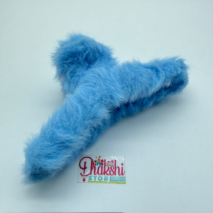 Fluffy Fur Hair Claw Clip – Soft Plush Hair Accessory