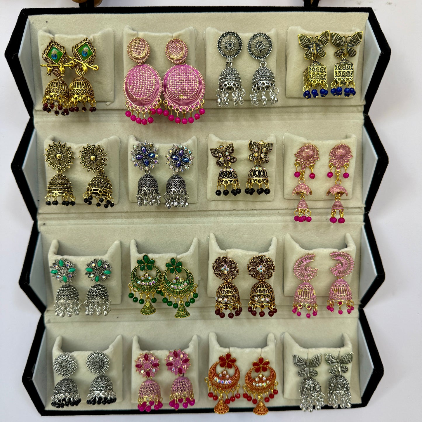 Designer Earrings Set with Storage Box