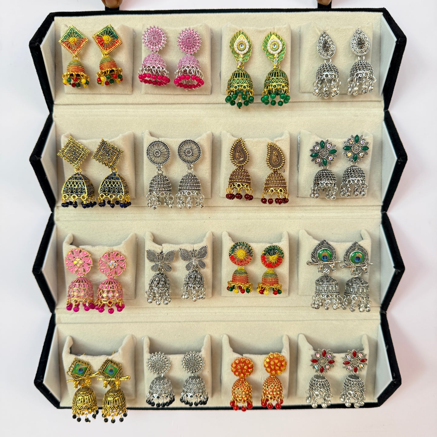 Designer Earrings Set with Storage Box