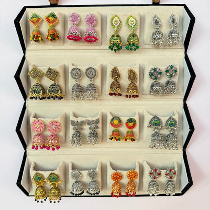 Designer Earrings Set with Storage Box
