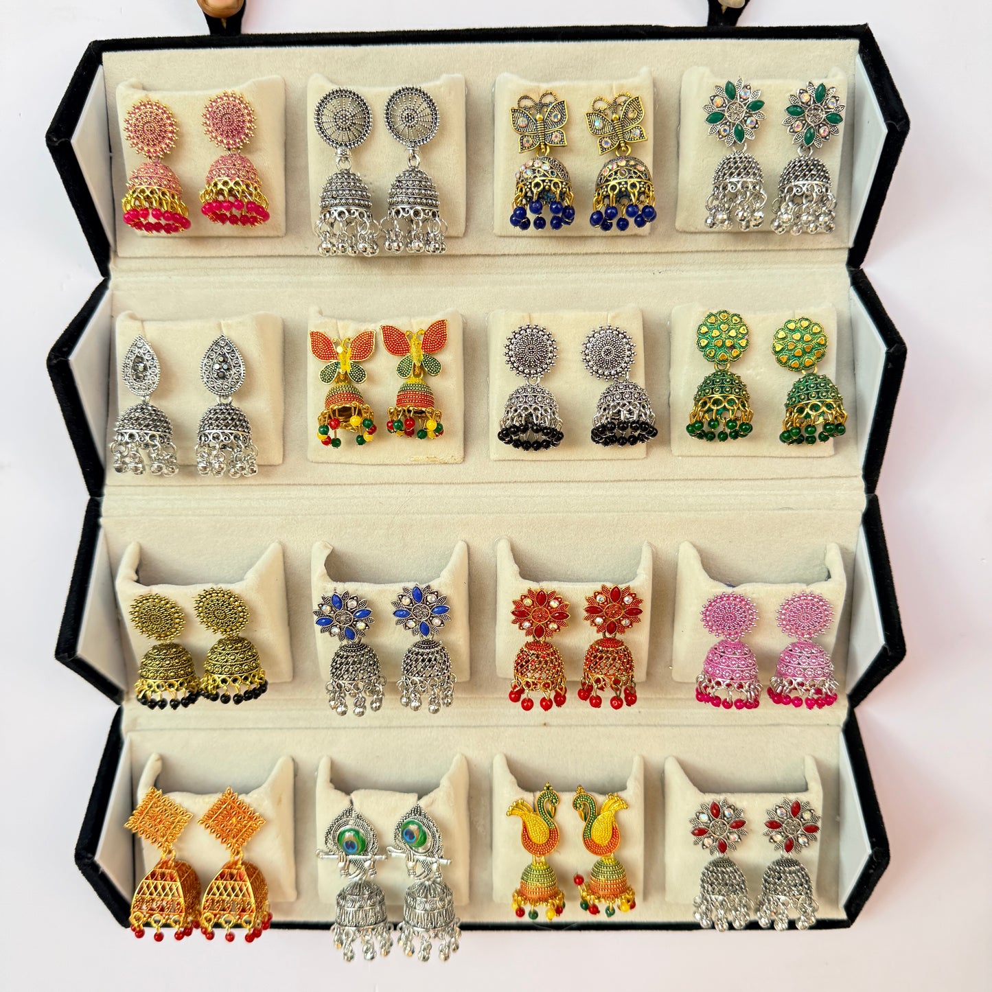 Designer Earrings Set with Storage Box