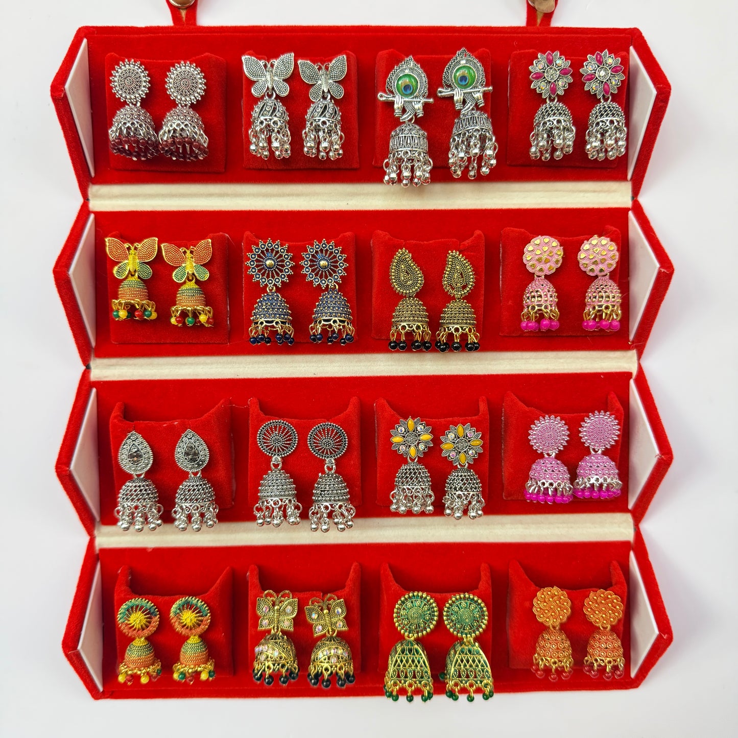 Designer Earrings Set with Storage Box
