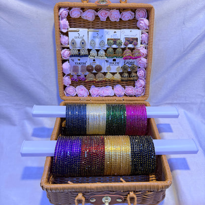 💖 Premium Bangle & Jhumka Combo Gift Box