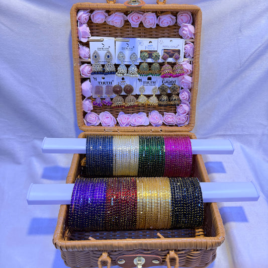 💖 Premium Bangle & Jhumka Combo Gift Box