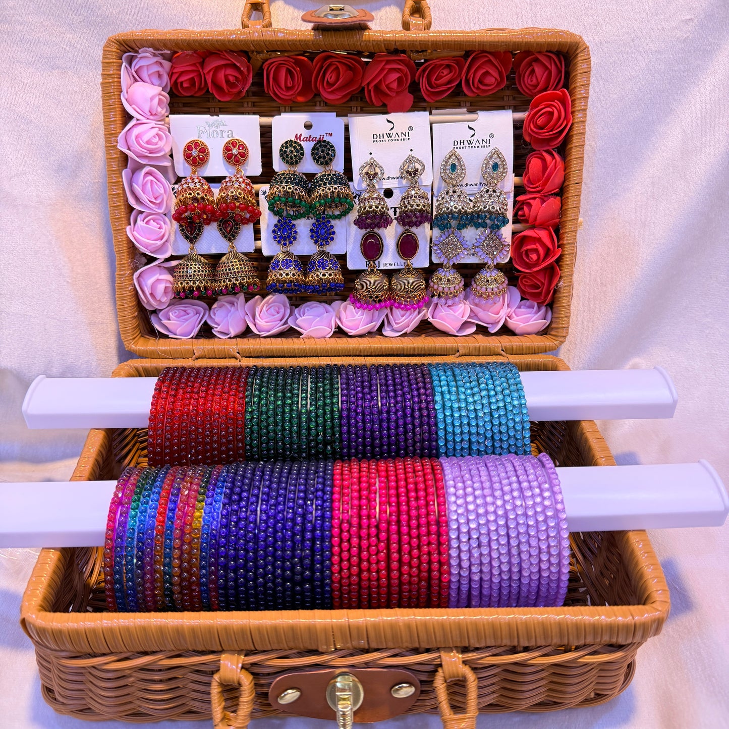 💖 Grand Colorful Bangle & Jhumka Combo Gift Box