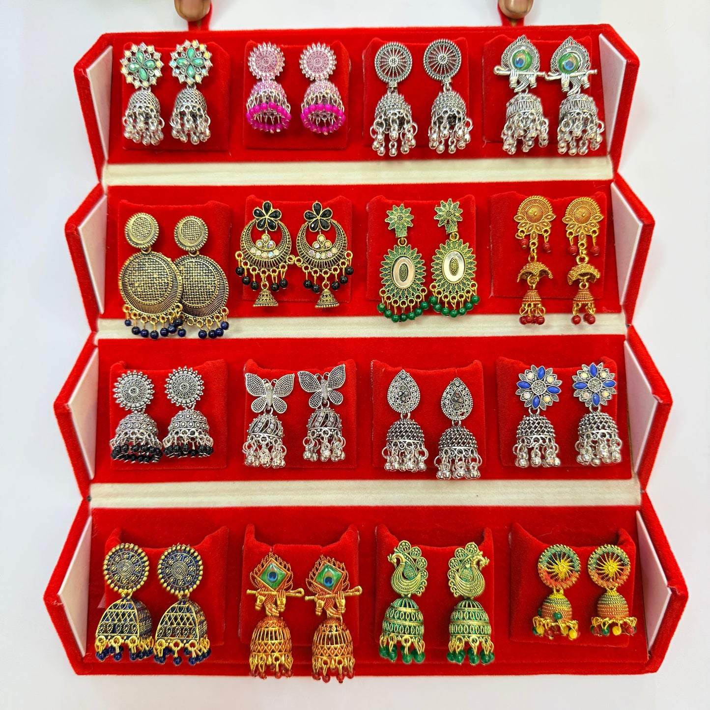 Designer Earrings Set with Storage Box