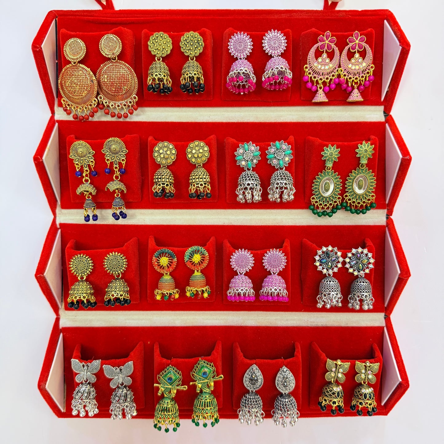 Designer Earrings Set with Storage Box
