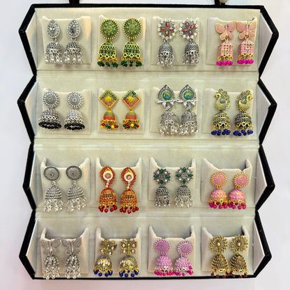Designer Earrings Set with Storage Box